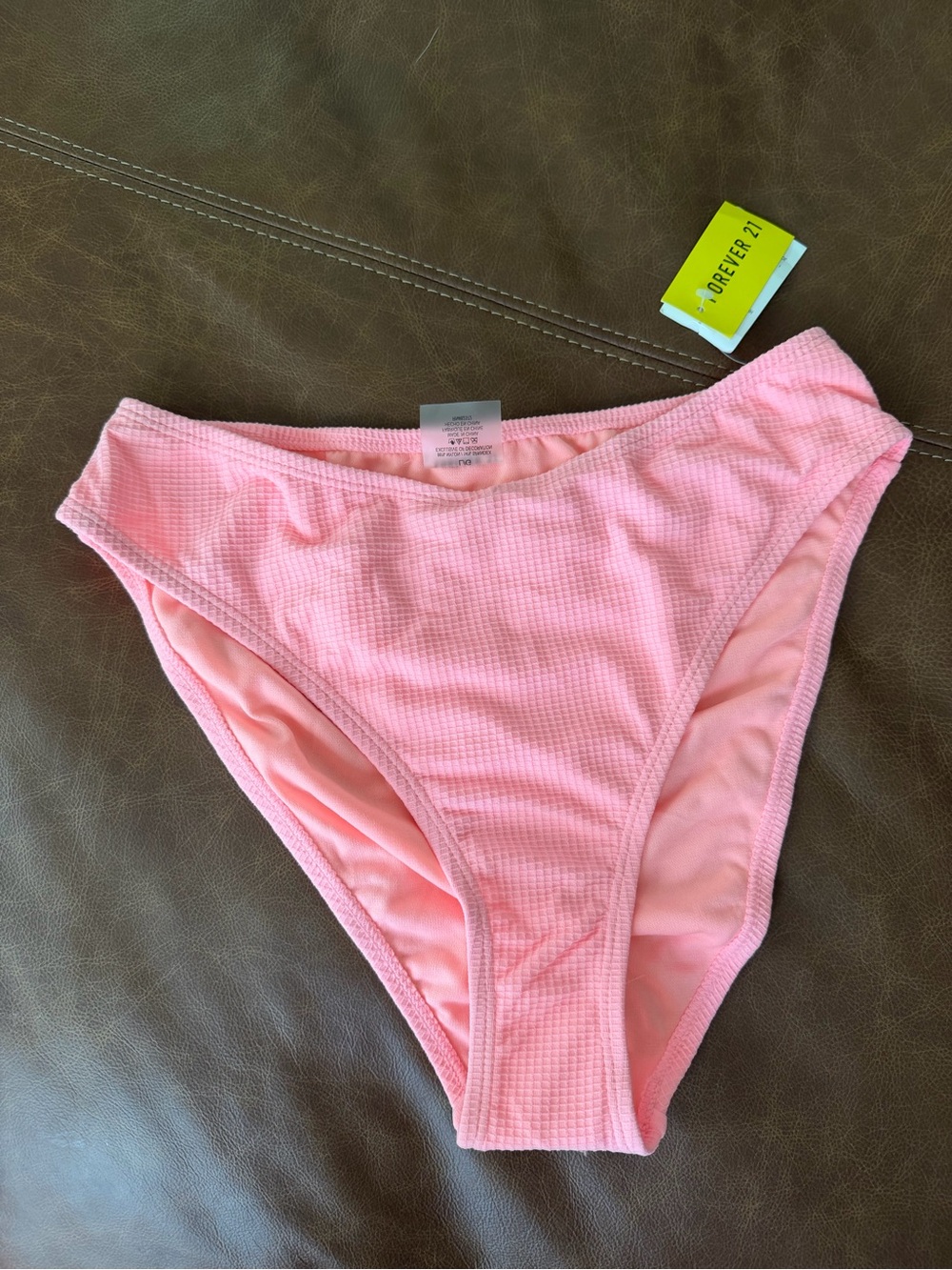 Forever 21 Yellow pink bikini bottom